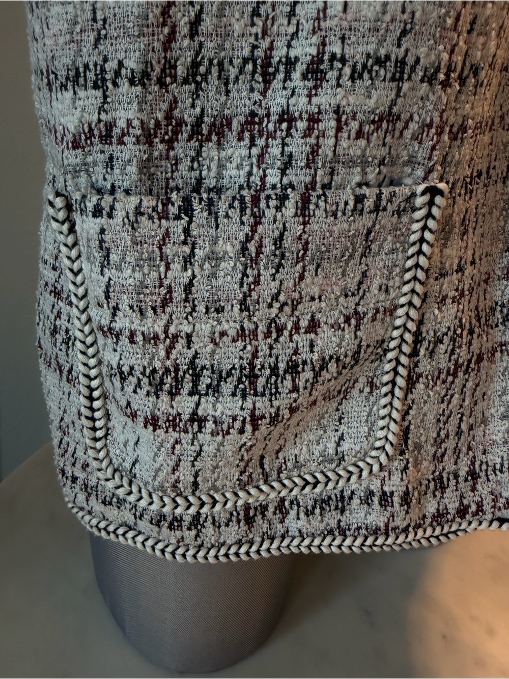 Max Studio Multi Tweed Open Front light Jacket - Picture 4 of 4
